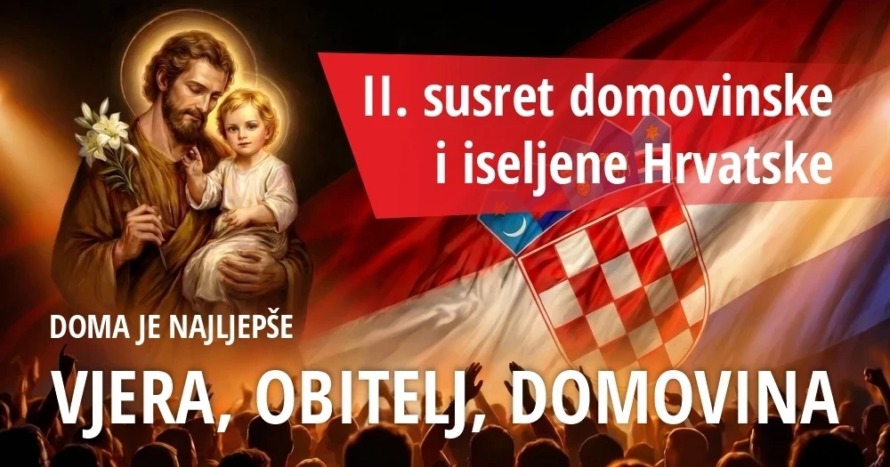 Najava koncerta hrvatskog iseljeništva: Doma je najljepše – Vjera, Obitelj, Domovina